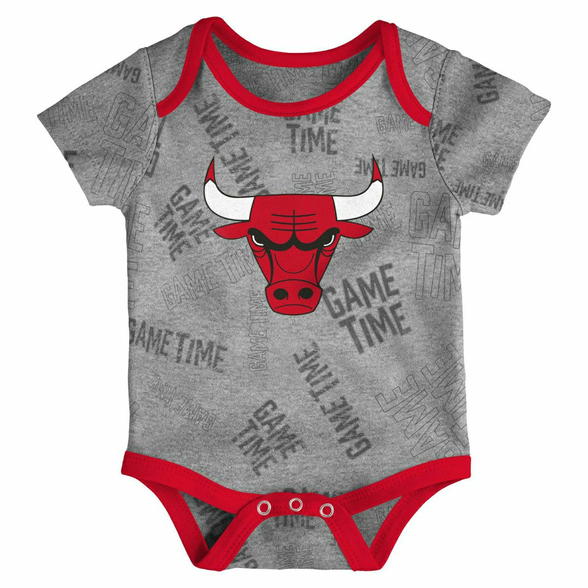 Chicago Bulls Game Time NBA Baby Bodysuit Set (3-Piece) Fashion