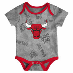Chicago Bulls Game Time NBA Baby Bodysuit Set (3-Piece) Fashion