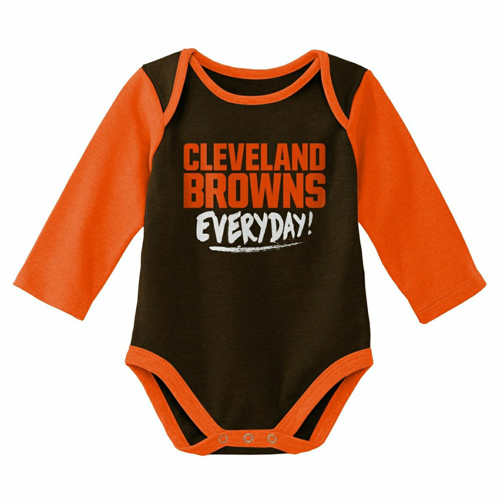 Cleveland Browns Born to Play NFL Baby Bodysuit Set (2-Piece) Taass US