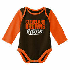 Cleveland Browns Born to Play NFL Baby Bodysuit Set (2-Piece) Taass US
