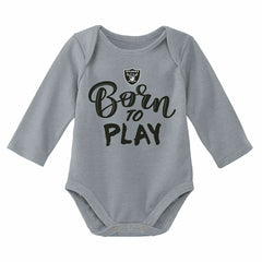Las Vegas Raiders Born to Play NFL Baby Bodysuit Set (2-Piece) Taass for sale