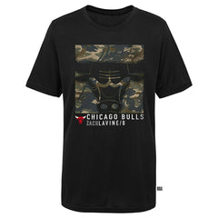 Chicago Bulls Zach Lavine Camo Logo NBA T-Shirt Black Taass US