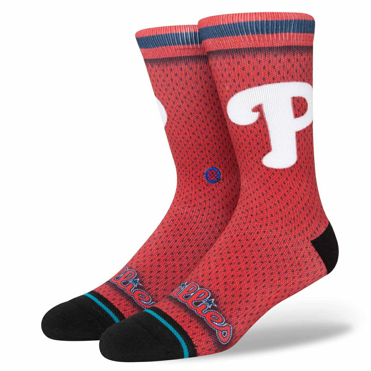 Philadelphia Phillies MLB Batting Practice Stance Crew Socks Fashion