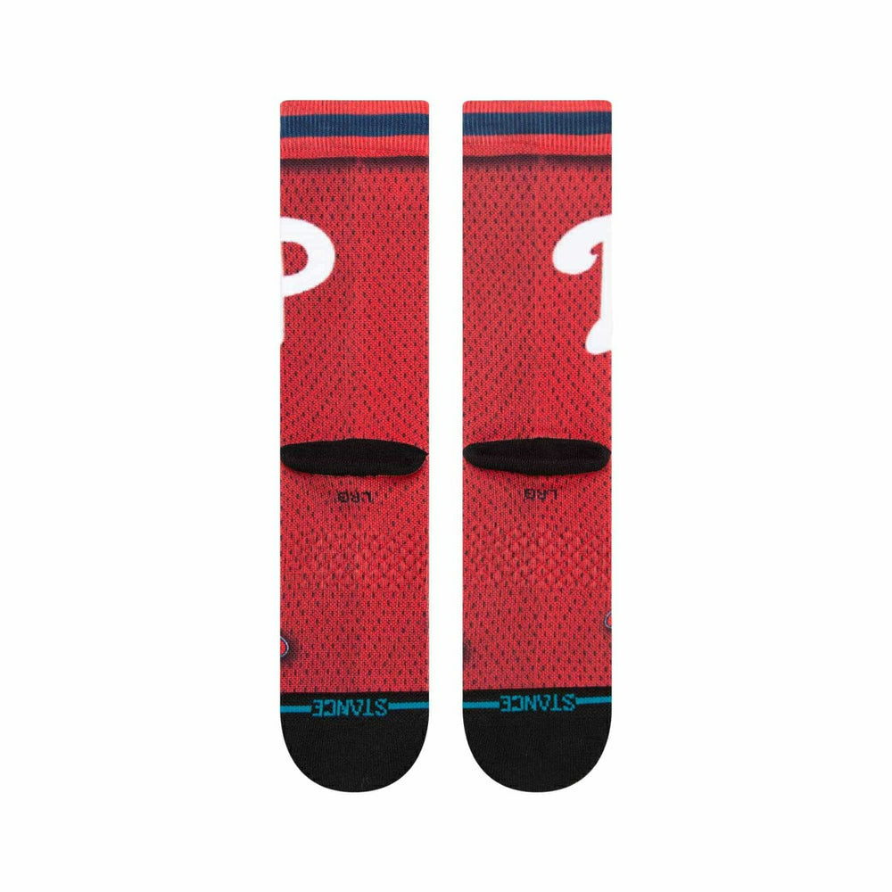 Philadelphia Phillies MLB Batting Practice Stance Crew Socks Fashion