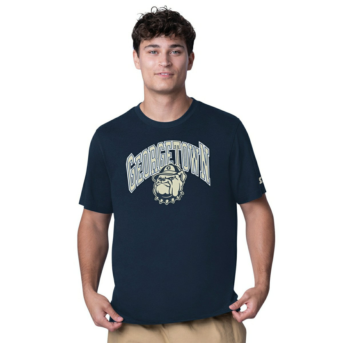 Georgetown Hoyas Starter Team Arch NCAA T-Shirt Navy Classic