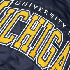 Michigan Wolverines Starter Scout Varsity NCAA Jacket Navy Fashion