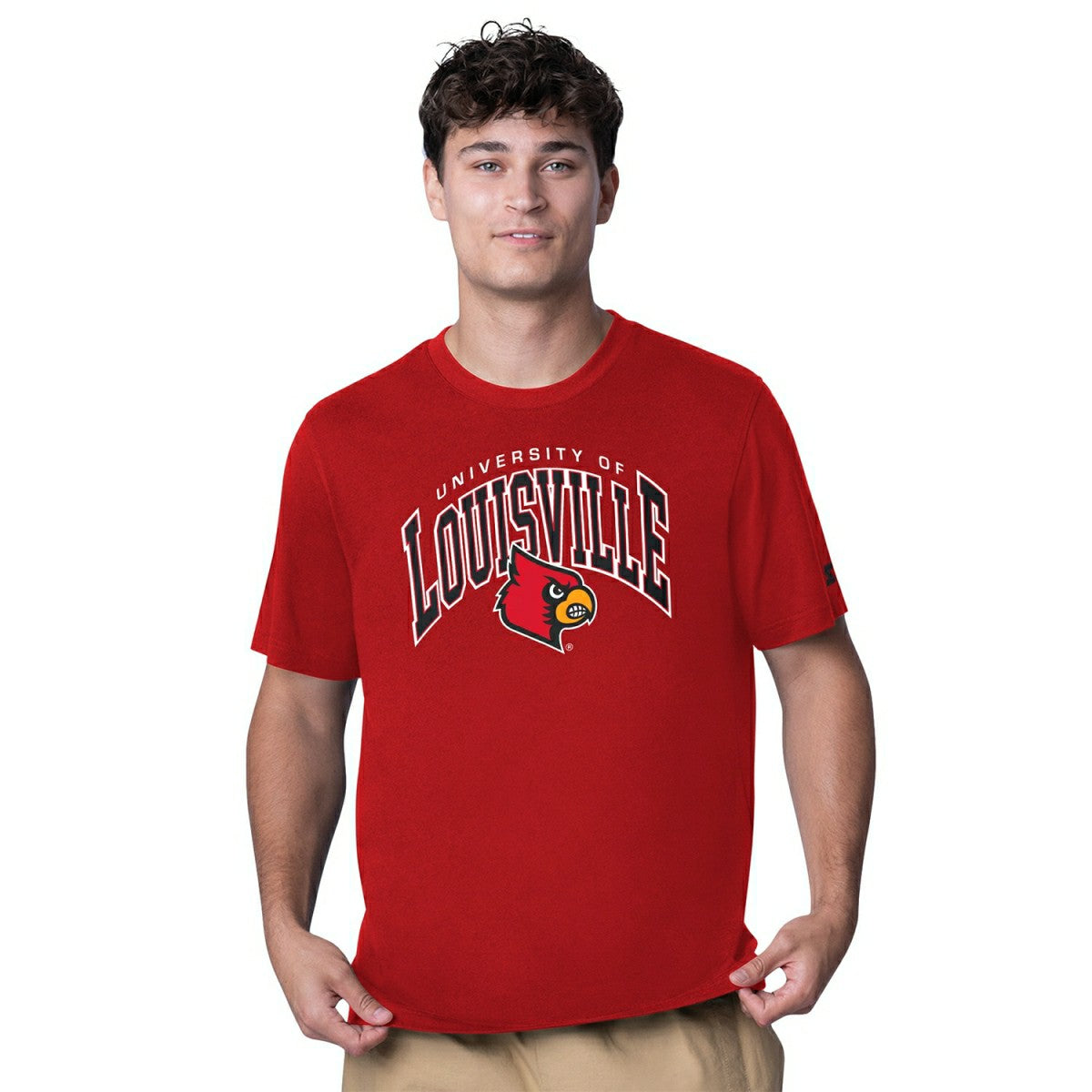 Louisville Cardinals Starter Team Arch NCAA T-Shirt Red Taass for sale