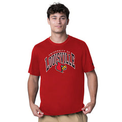 Louisville Cardinals Starter Team Arch NCAA T-Shirt Red Taass for sale