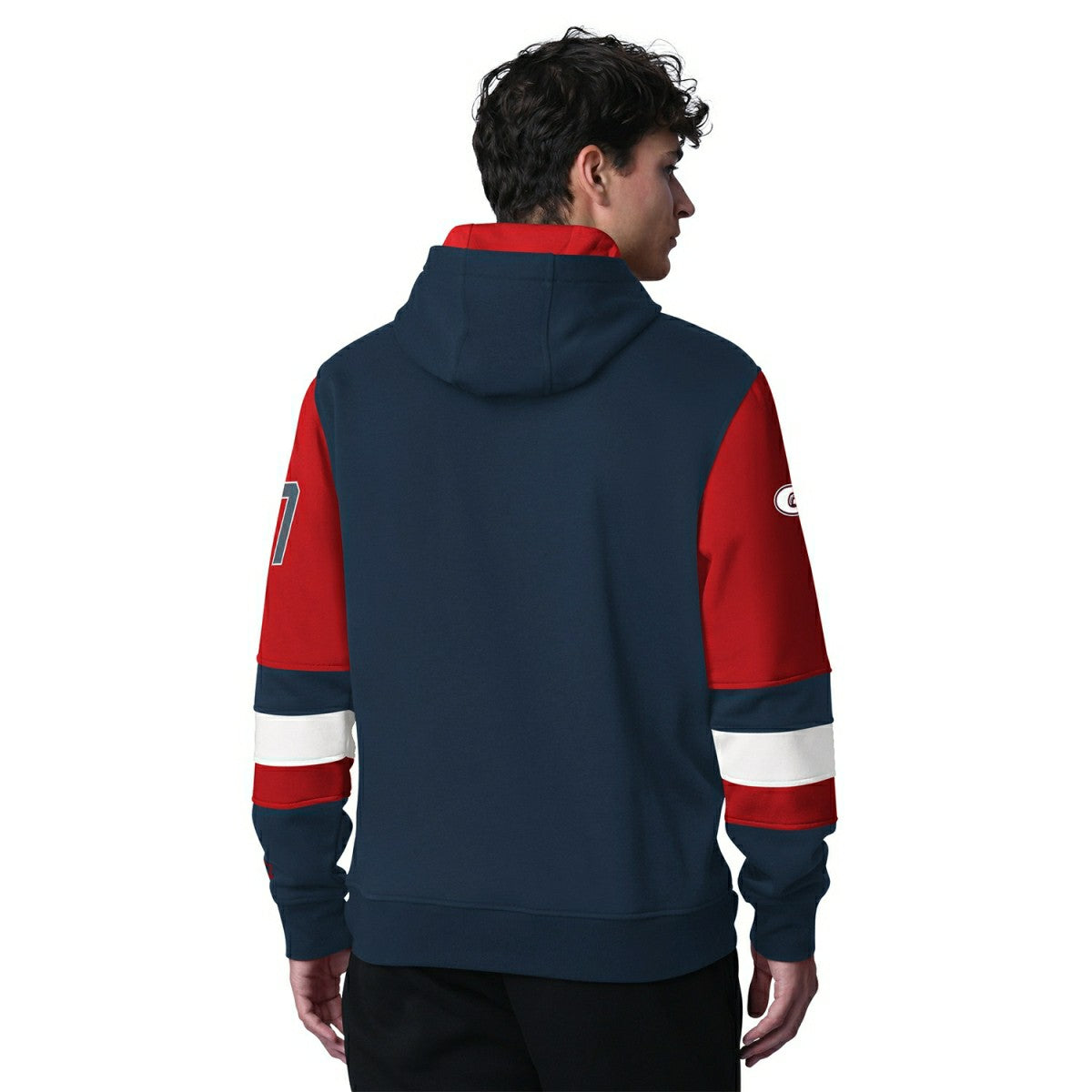 Gonzaga Bulldogs Starter End Zone NCAA Hoodie Navy Taass US