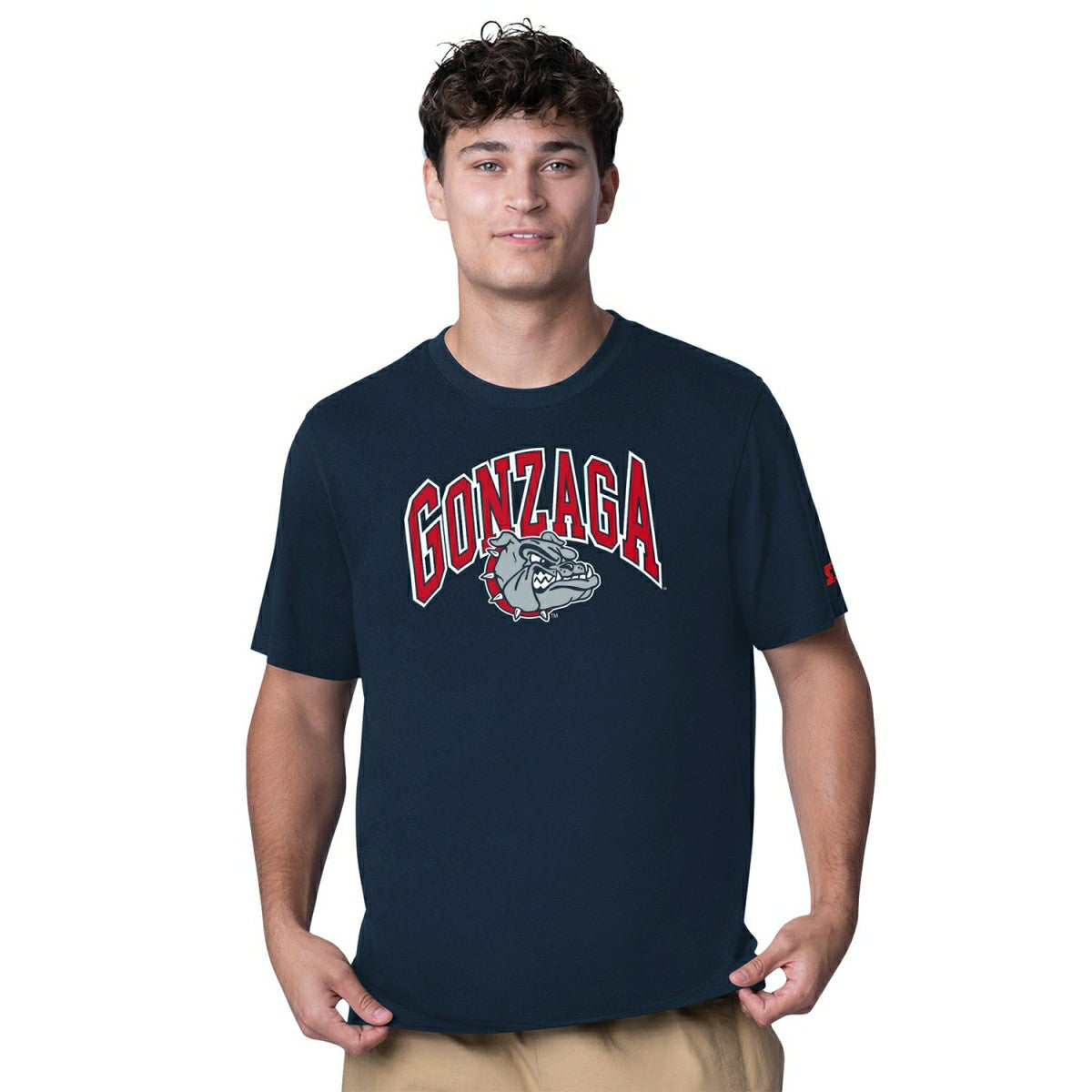Gonzaga Bulldogs Starter Team Arch NCAA T-Shirt Navy Fashion