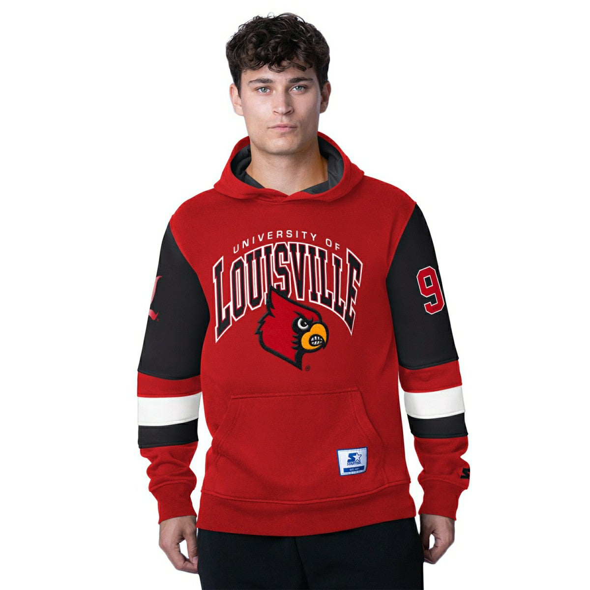 Louisville Cardinals Starter End Zone NCAA Hoodie Red Taass sale