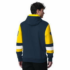 Michigan Wolverines Starter End Zone NCAA Hoodie Navy Fashion