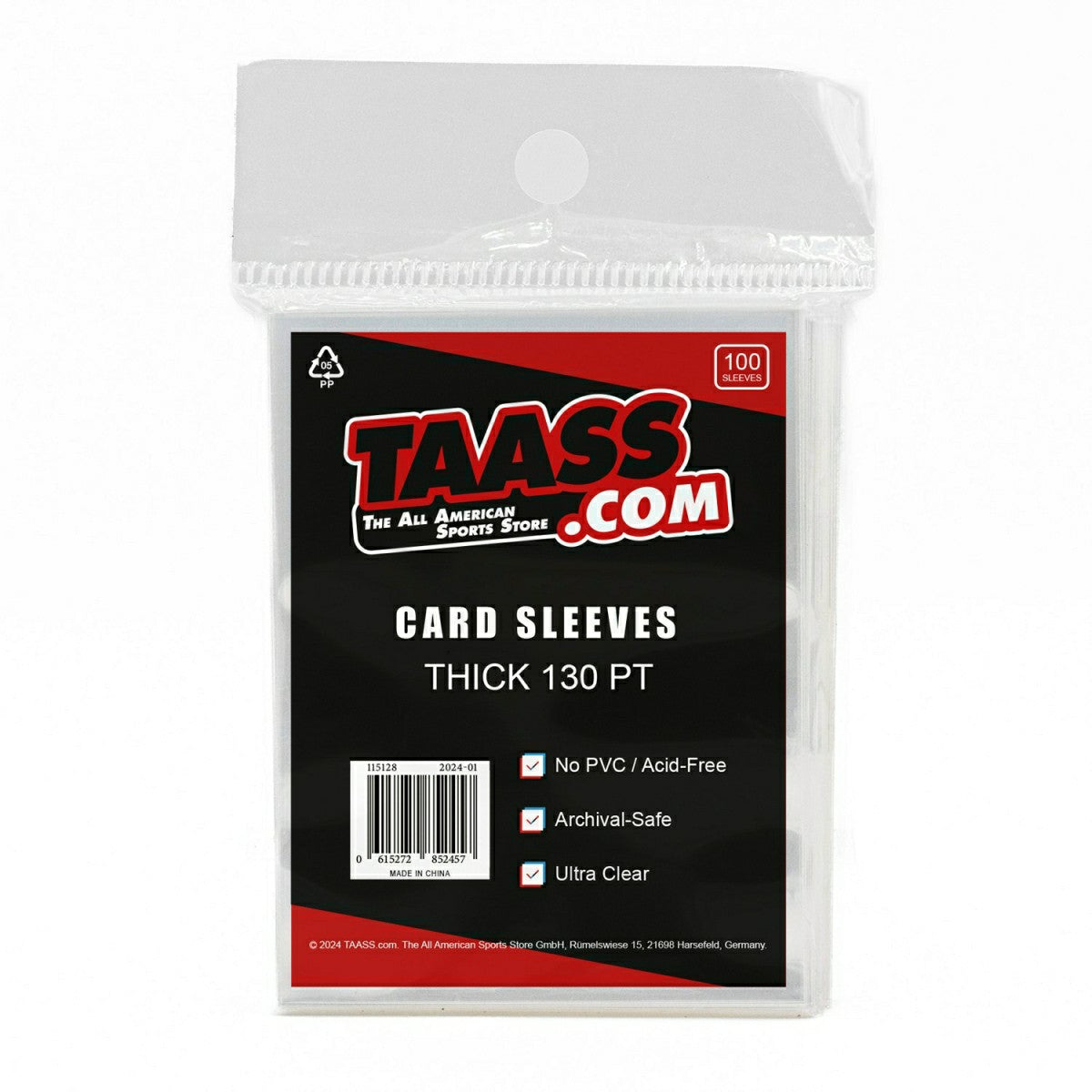 Card Sleeves - Thick 130 pt (100/Pack) Classic
