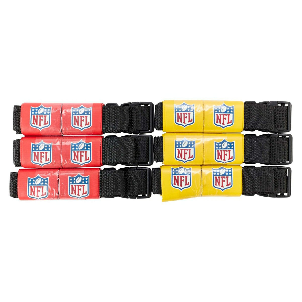 Wilson NFL Flag Football Kit 6 Belts (Red/Yellow) Classic