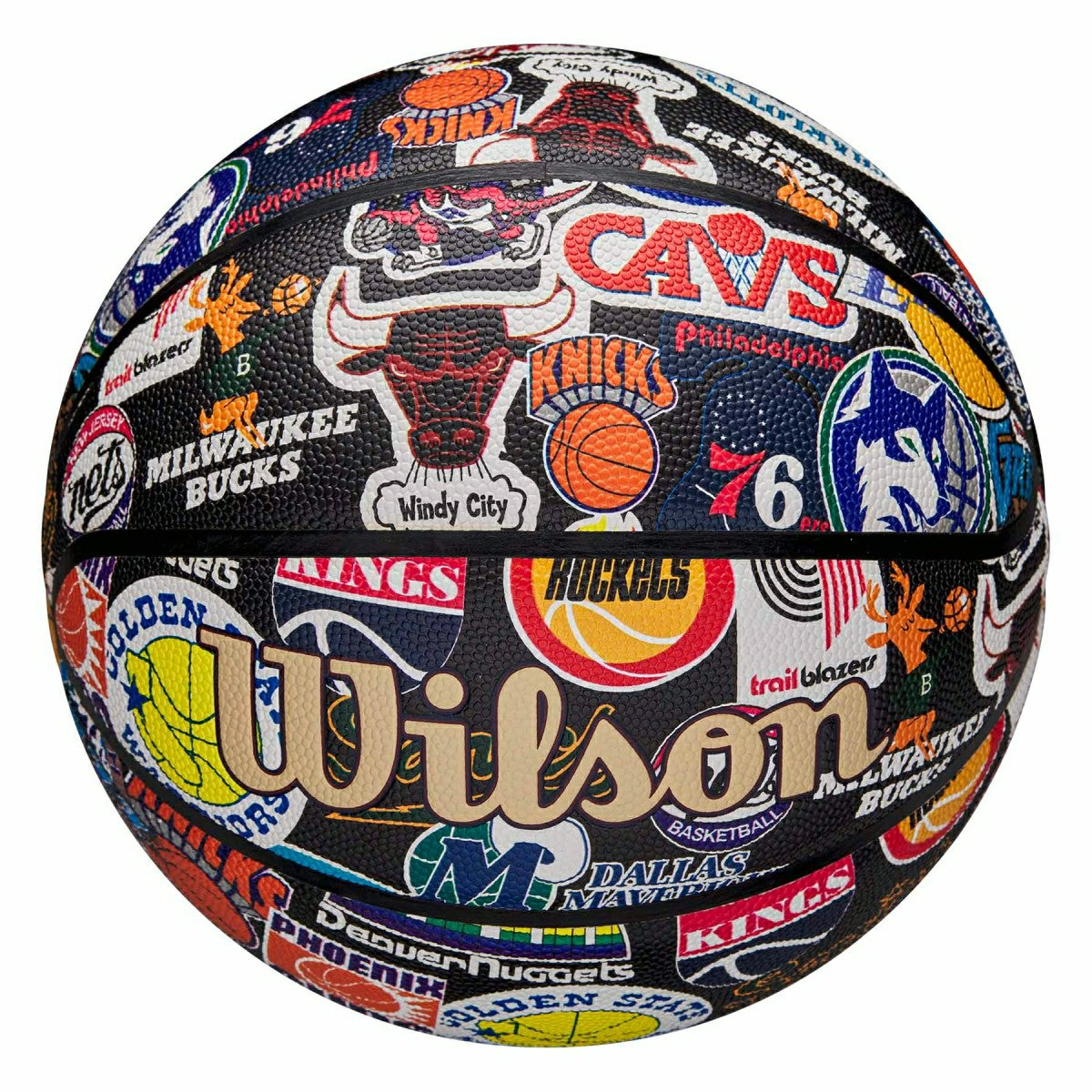 Wilson NBA Retro Hardwood Classics All Team Basketball (Size 7) Lifestyle