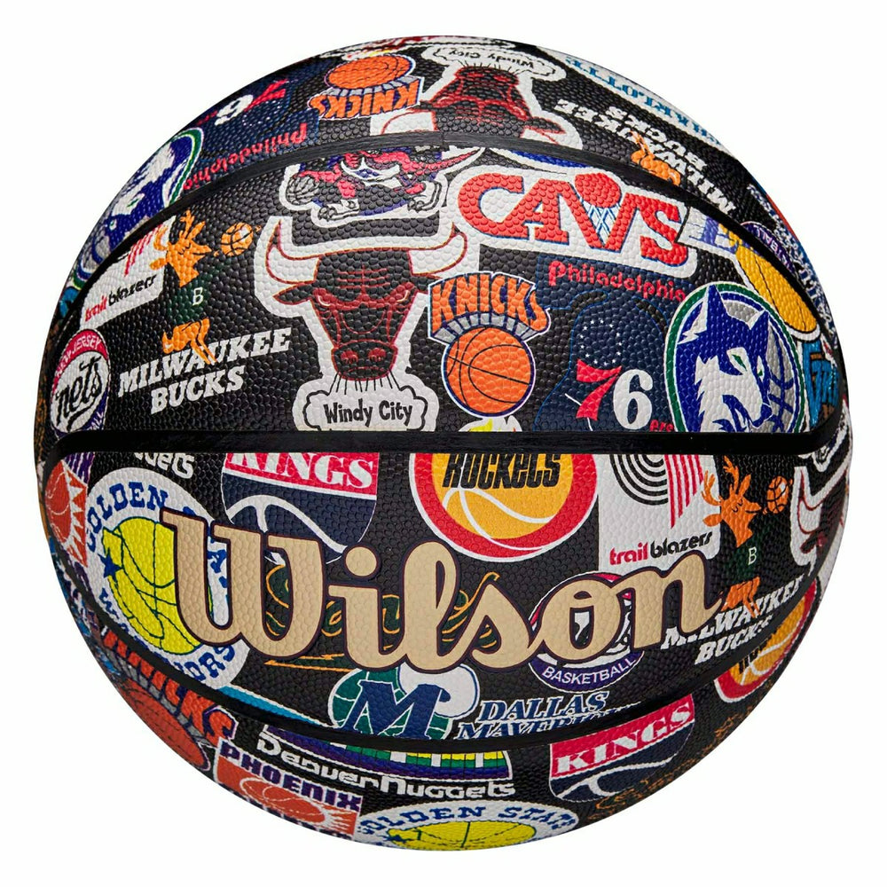 Wilson NBA Retro Hardwood Classics All Team Basketball (Size 7) Lifestyle