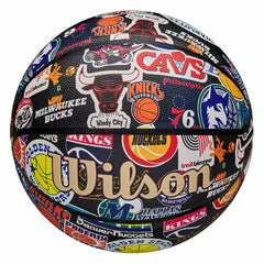 Wilson NBA Retro Hardwood Classics All Team Basketball (Size 7) Lifestyle