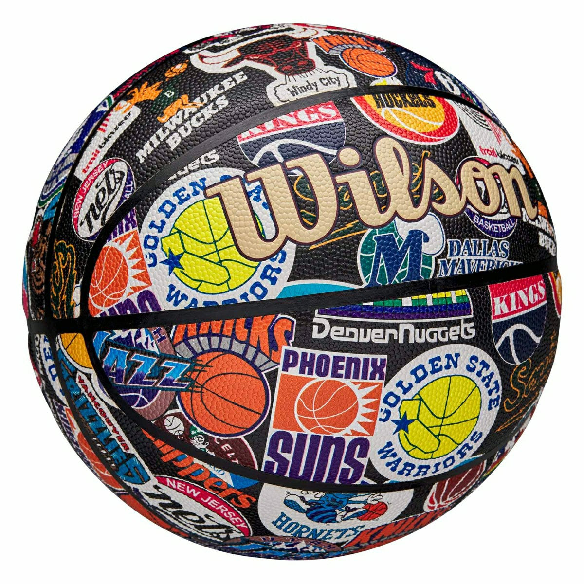 Wilson NBA Retro Hardwood Classics All Team Basketball (Size 7) Lifestyle