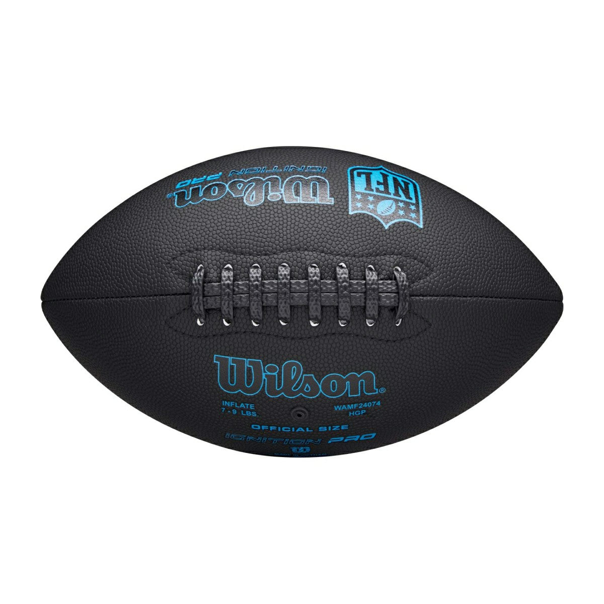 Wilson NFL Ignition Pro Eco Football Black (Official Size) Fashion