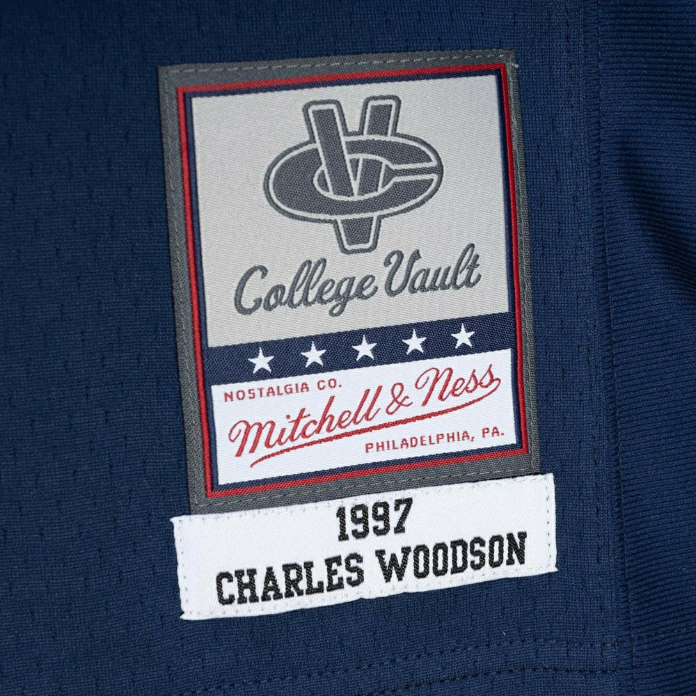 Charles Woodson #2 Michigan Wolverines 1997 Mitchell & Ness Legacy NCAA Jersey Navy Lifestyle