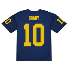 Tom Brady #10 Michigan Wolverines 1999 Legacy NCAA Jersey Navy Taass sale