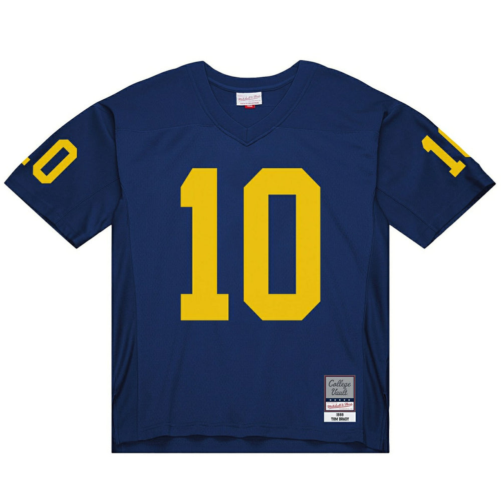Tom Brady #10 Michigan Wolverines 1999 Legacy NCAA Jersey Navy Taass sale