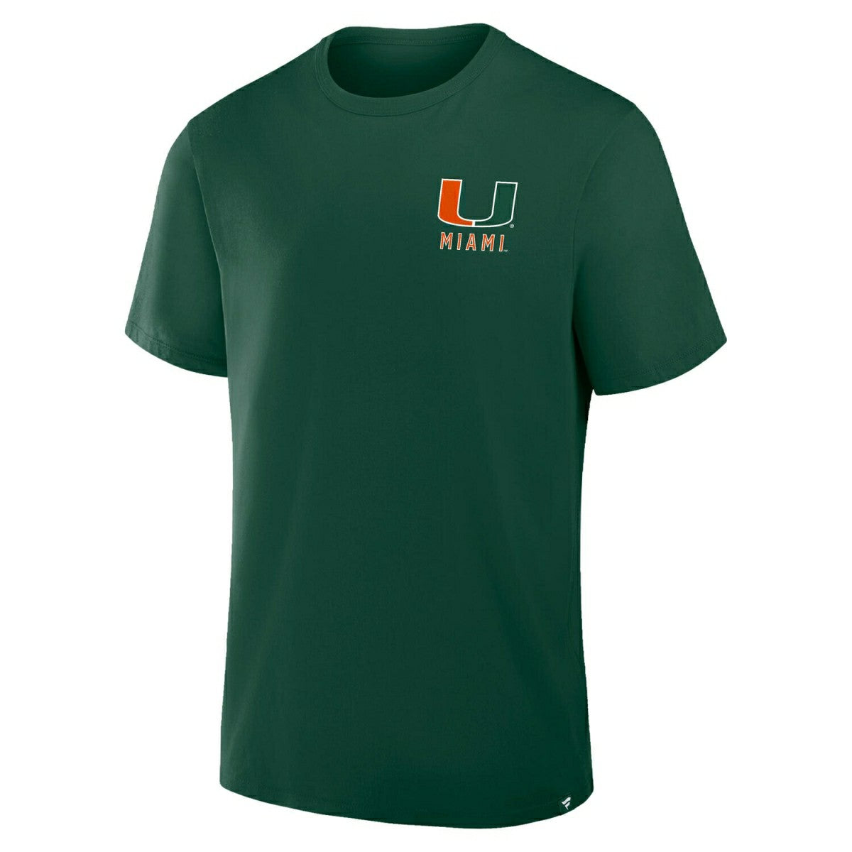 Miami Hurricanes Defender Cotton NCAA T-Shirt Green Lifestyle
