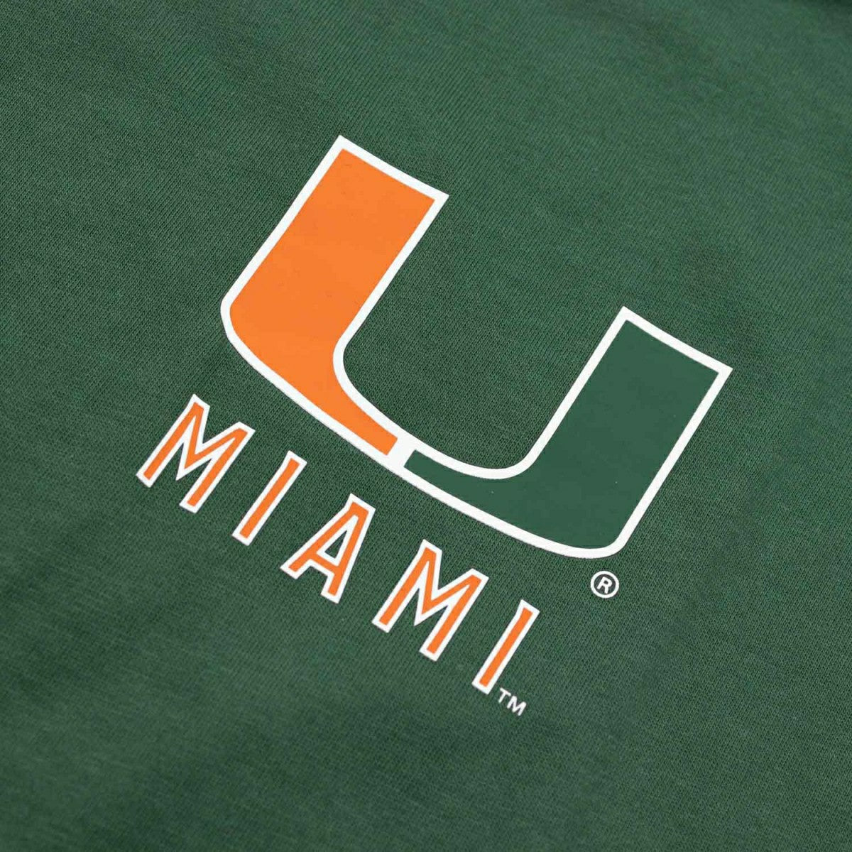 Miami Hurricanes Defender Cotton NCAA T-Shirt Green Lifestyle