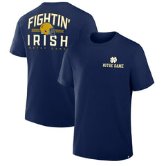 Notre Dame Fighting Irish Defender Cotton NCAA T-Shirt Navy Taass sale