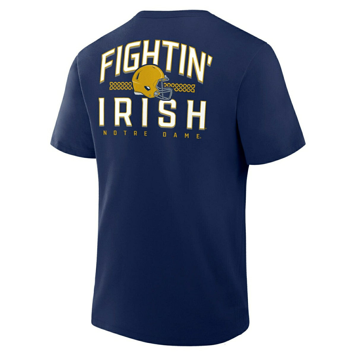 Notre Dame Fighting Irish Defender Cotton NCAA T-Shirt Navy Taass sale