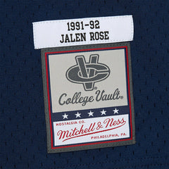 Jalen Rose #5 Michigan Wolverines 1991-92 Mitchell & Ness Swingman NCAA Jersey Navy Taass US
