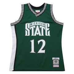 Mateen Cleaves #12 Michigan State Spartans 1999-00 Mitchell & Ness Swingman NCAA Jersey Green Lifestyle