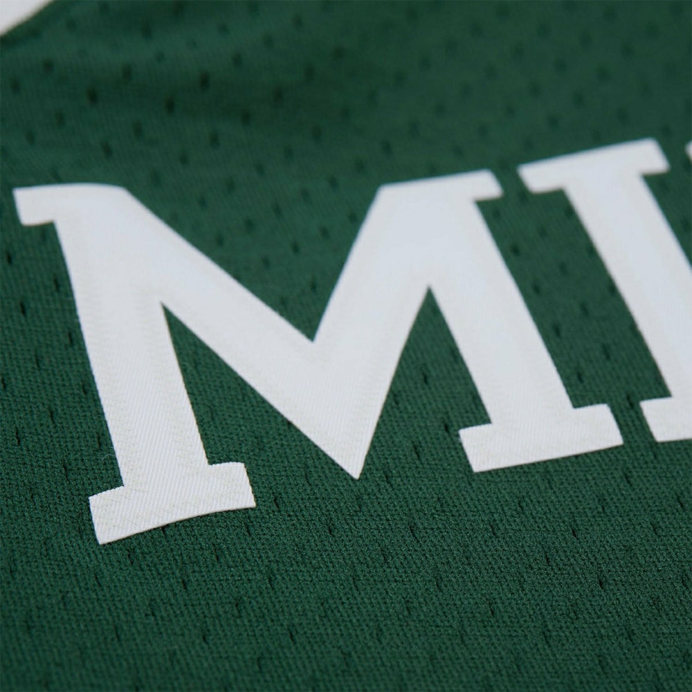 Steve Smith #21 Michigan State Spartans 1990-91 Mitchell & Ness Swingman NCAA Jersey Green Taass sale