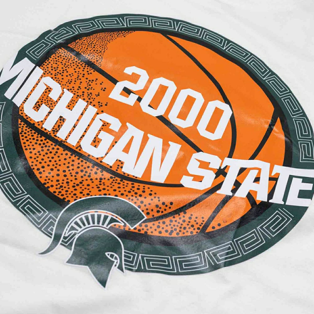 Michigan State Spartans 2000 March Madness NCAA T-Shirt White Taass for sale