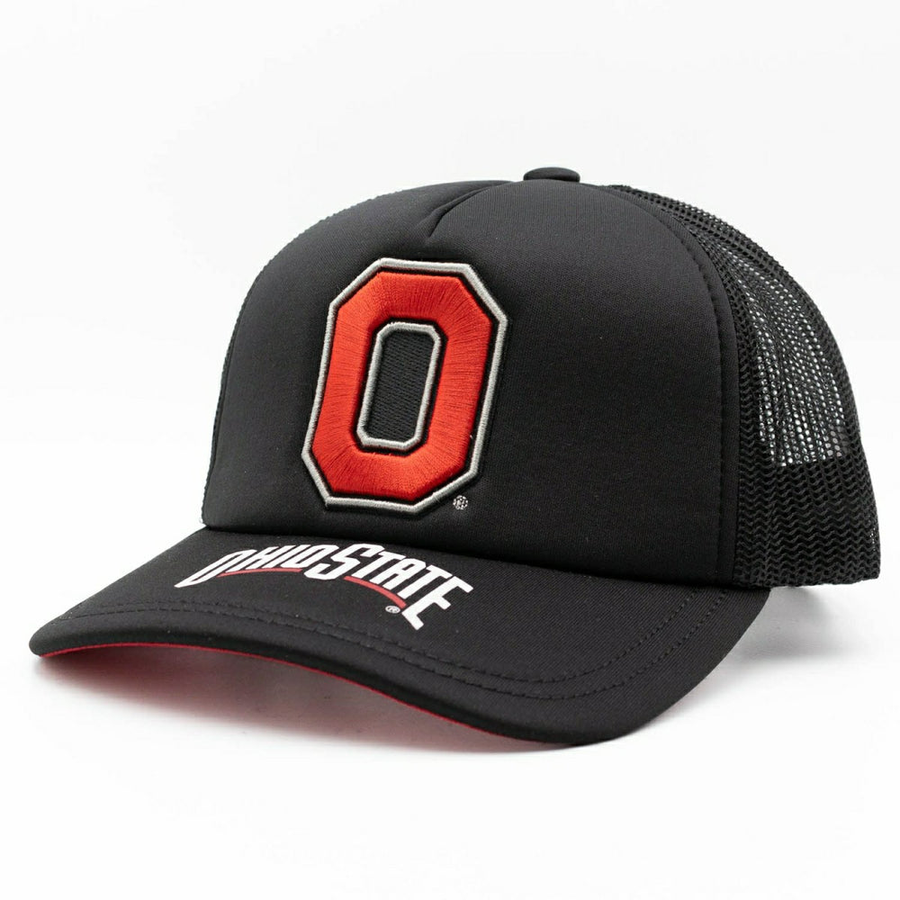 Ohio State Buckeyes Origins Mitchell & Ness NCAA Trucker Cap Black Taass US