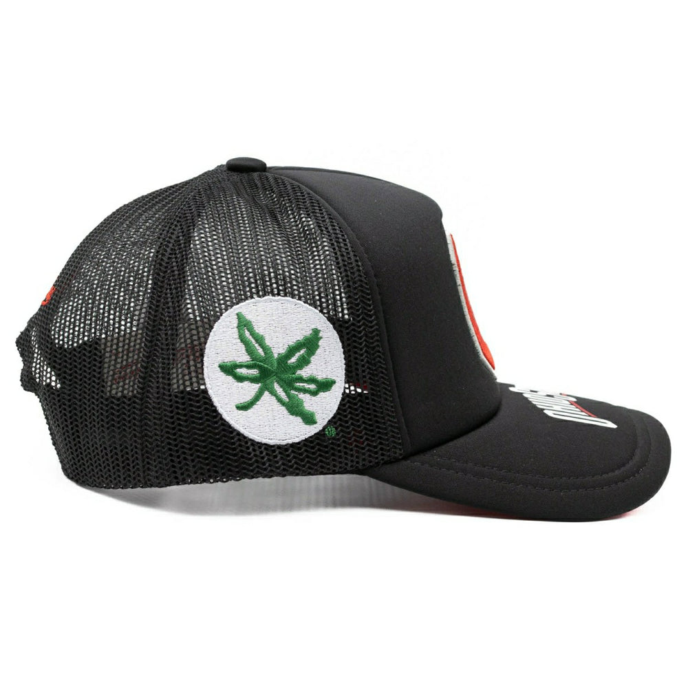 Ohio State Buckeyes Origins Mitchell & Ness NCAA Trucker Cap Black Taass US