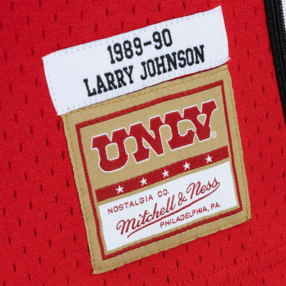 Larry Johnson #4 UNLV Rebels 1989-90 Mitchell & Ness Swingman NCAA Jersey Red Lifestyle