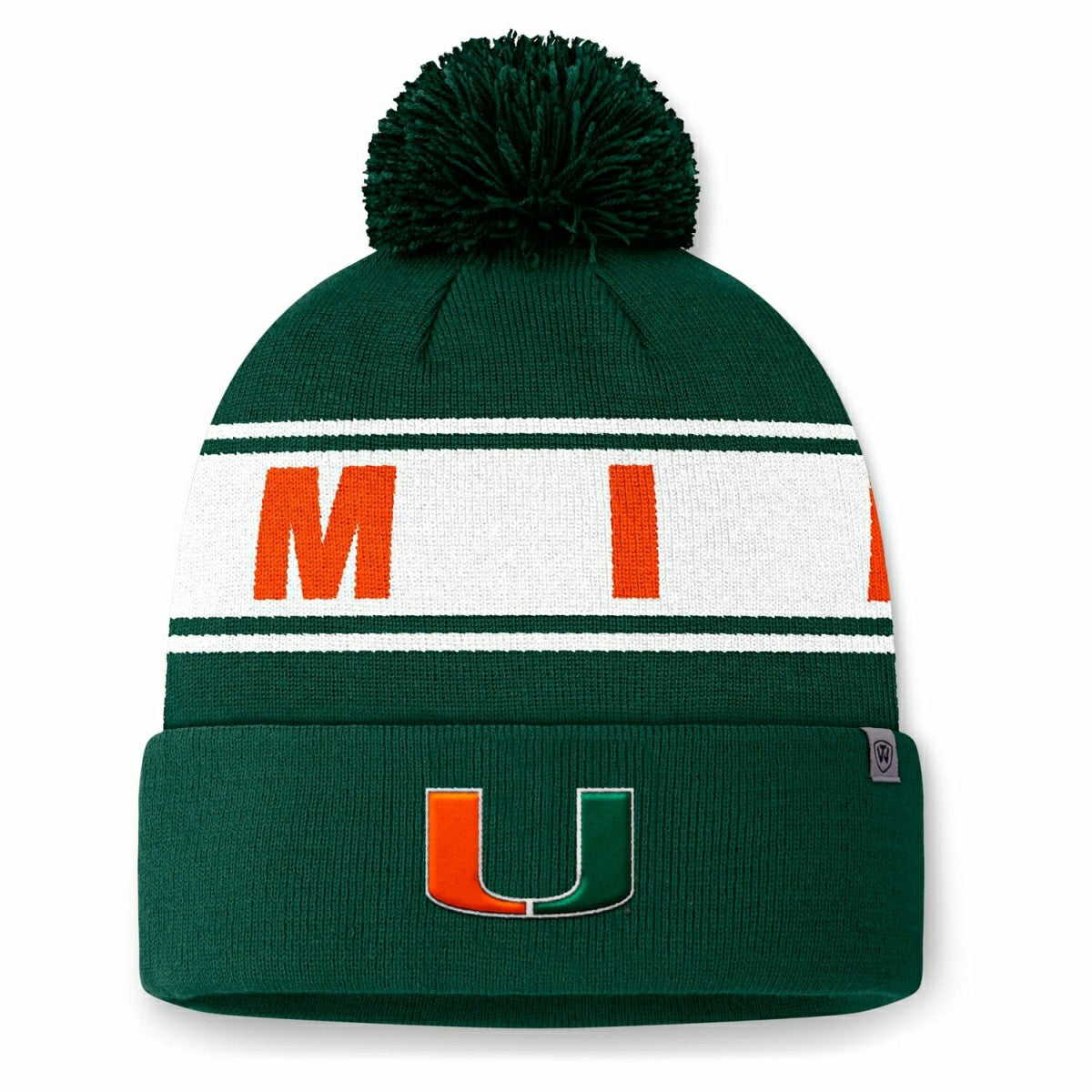 Miami Hurricanes Wraparound NCAA Knit Hat Green Taass for sale