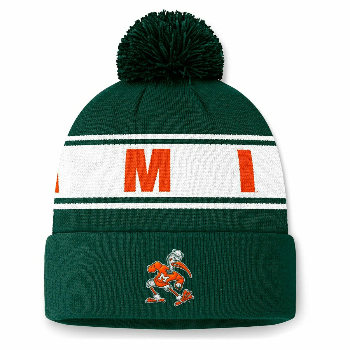Miami Hurricanes Wraparound NCAA Knit Hat Green Taass for sale