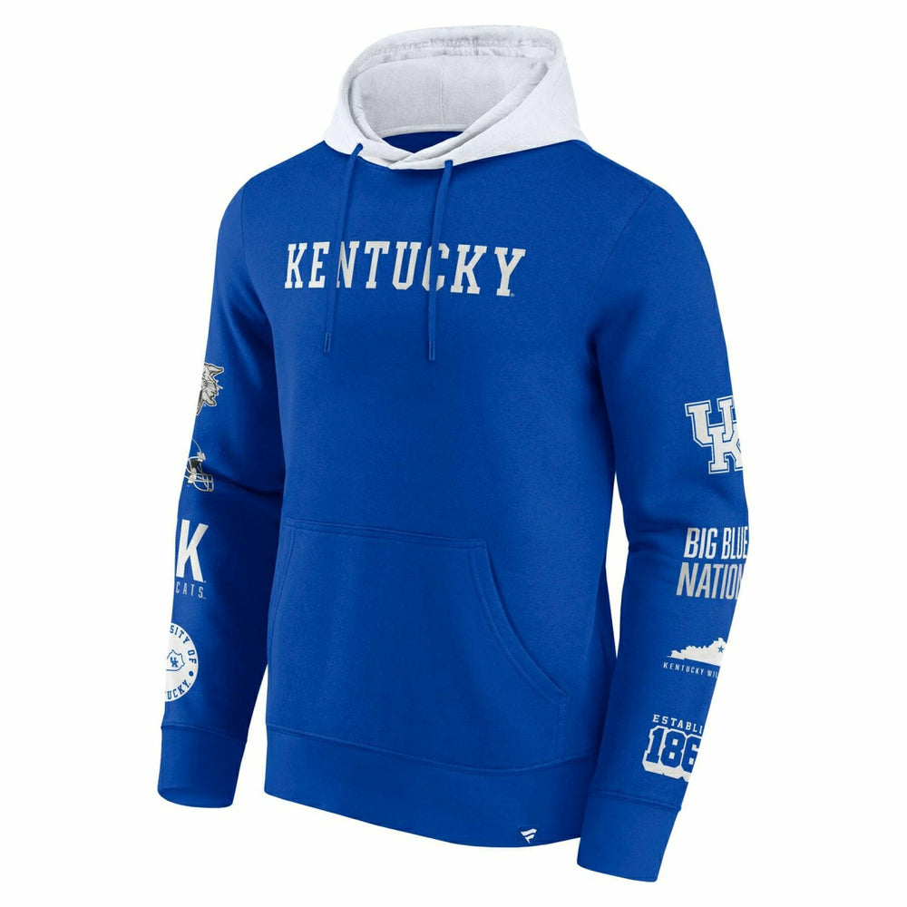 Kentucky Wildcats Colorblock Badge NCAA Hoodie Lifestyle