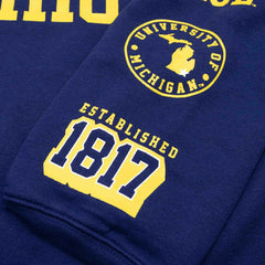 Michigan Wolverines Colorblock Badge NCAA Hoodie Taass for sale