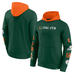 Miami Hurricanes Colorblock Badge NCAA Hoodie Taass US