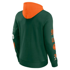 Miami Hurricanes Colorblock Badge NCAA Hoodie Taass US
