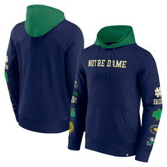 Notre Dame Fighting Irish Colorblock Badge NCAA Hoodie Classic