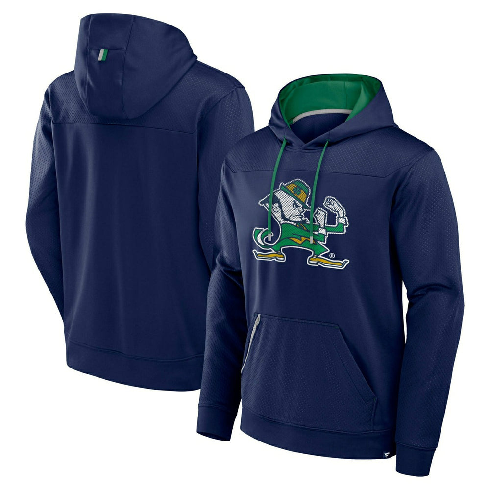 Notre Dame Fighting Irish Defender NCAA Hoodie Navy Taass US