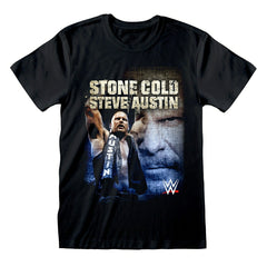 Stone Cold Steve Austin Photo WWE T-Shirt Black Taass sale