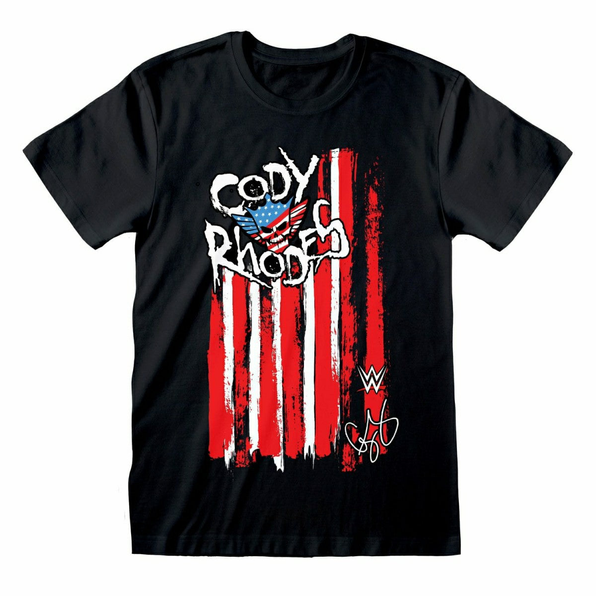Cody Rhodes Flag WWE T-Shirt Black Taass US