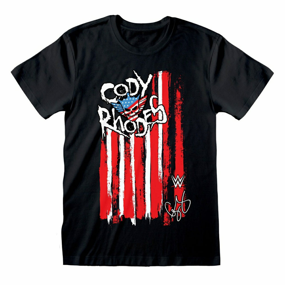 Cody Rhodes Flag WWE T-Shirt Black Taass US