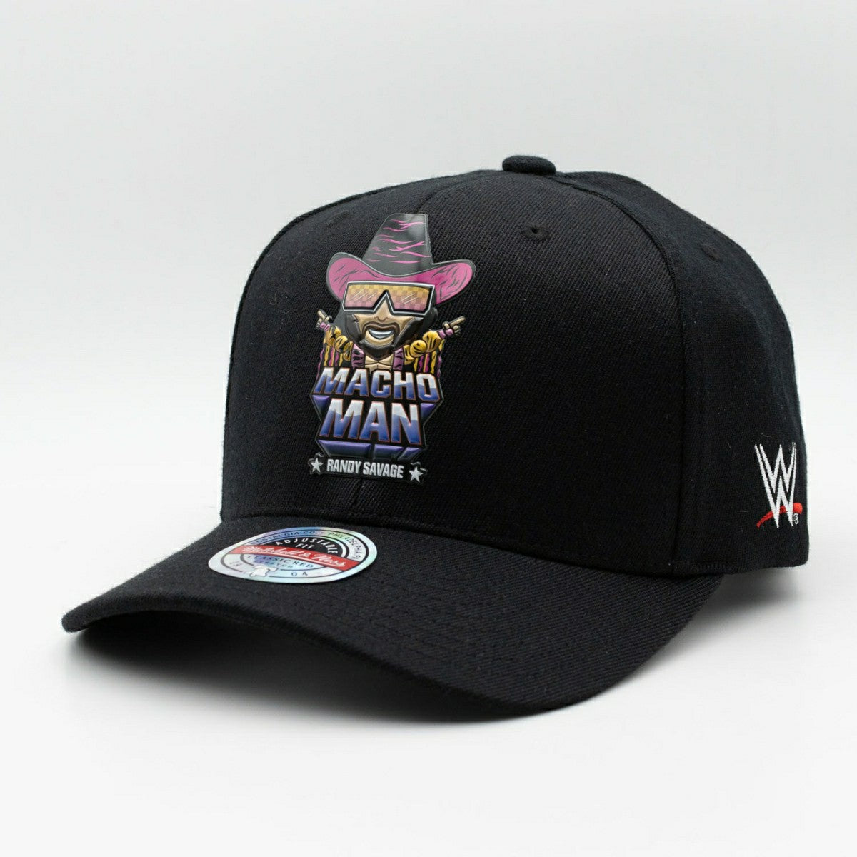 Throwback Macho Man Randy Savage Classic Red Snapback WWE Cap Black Taass US