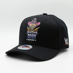 Throwback Macho Man Randy Savage Classic Red Snapback WWE Cap Black Taass US